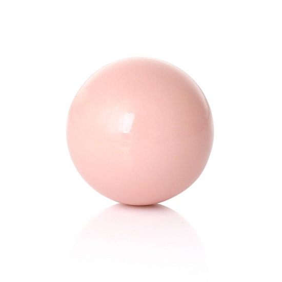 Immagine di Rame Armonia Ball Tondo Rosa Circa 18mm Dia, Senza Foro, 3 Pz