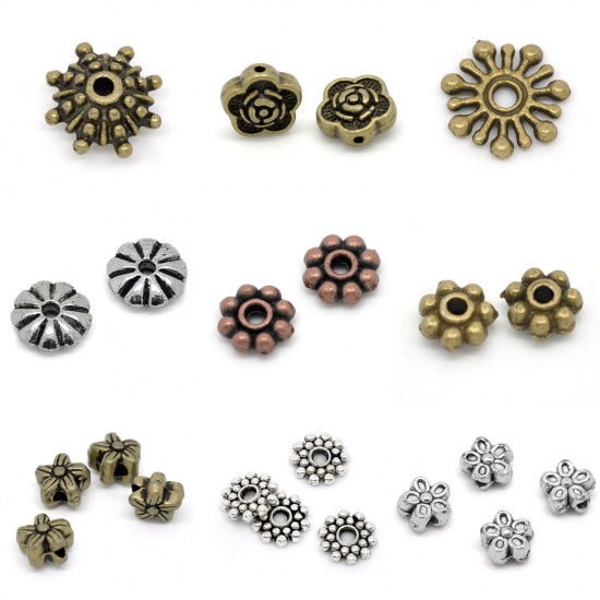 Picture of Zinc Based Alloy Spacer Beads Flower About