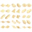 Immagine di 304 Acciaio Inossidabile Orecchini a Perno Fiore Oro Placcato W/ Loop 13mm x 10mm, Posta / Filo Dimensione: 0.7mm, 6 Pz