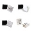 Immagine di Carta & Spugna Regalo di Gioielli Contenitore di Monili Quadrato Bianco 60mm x 60mm , 2 Pz