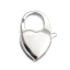 Immagine di 304 Acciaio Inossidabile Fibbia Aragosta Cuore Tono Argento 16mm x 11mm, 1 Pz