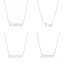 Image de Colliers en Acier Inoxydable Argent Mat Constellation Taureaux Creux 45cm Long, 1 Pièce