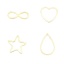 Bild von Edelstahlrahmenverbinder Infinity Symbol Hollow