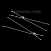 Immagine di Ottone Estensione Scivola Catene Tono Argento Regolabile 13.5cm Lunghezza, 1 Pz