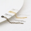 Picture of Iron Based Alloy Extender Chain For Jewelry Necklace Bracelet Silver Plated Drop 7.5cm(3") long, Usable Chain Length: 5cm, 10 PCs
