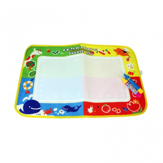 Picture of Nylon Stationery Learning Water Painting Doodle Mat Multicolor 45cm(17 6/8") x 29cm(11 3/8") , 1 Piece (Include Two Water Writing Pens)