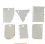 ベーキングツール ABS 三角形 フクシア色 ハーフラウンドパターン 12.1cm x 9.5cm、 1 セット の画像