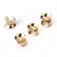 Picture of Brass Hair Accessories Findings Gold Plated Round 8mm( 3/8") Dia., 20 PCs