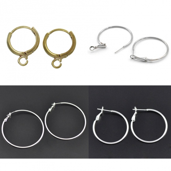 Picture of Brass Earring Components                                                                                                                                                                                                                                      