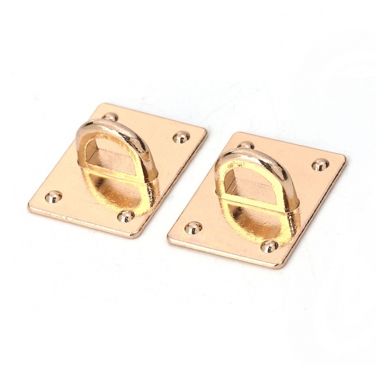 Picture of Zinc Based Alloy Clip Heart Gold Plated 28mm x 28mm, 10 PCs