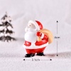 Imagen de Blanco y rojo - style1 Christmas Santa Elk Christmas Tree Figurines Fairy Garden Decor Snow Landscape Model Ornaments Resin Craft Gift Figurines / Miniatures Navidad - S
