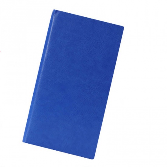 Image de (96 Feuilles) Mémo Carnet en Papier & Cuir Artificiel Bleu 17.7cm x 10cm, 1 Cahier