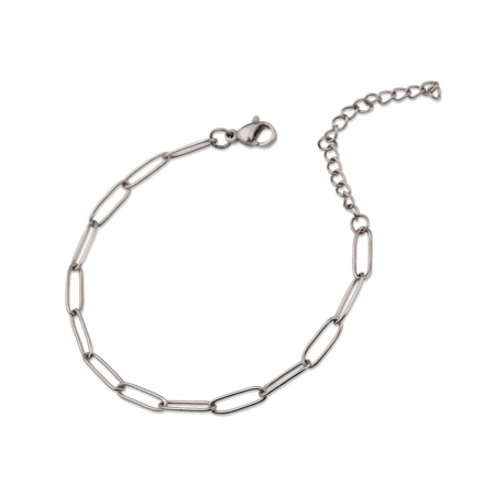 Stainless Steel Extender Chain For Jewelry Necklace Bracelet Silver Tone 7cm(2 6/8") long, 20 PCs