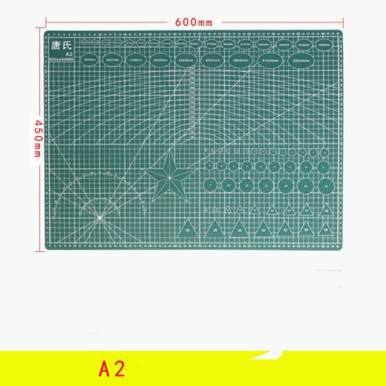 Image de Tapis de Découpe en PVC Violet Rectangle 21cm x 15cm, 1 Pièce