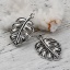 Picture of Zinc Based Alloy Charms Leaf Antique Silver Color 28mm(1 1/8") x 18mm( 6/8"), 30 PCs