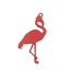 Picture of Brass Filigree Stamping Charms Red Flamingo 27mm x 17mm, 30 PCs