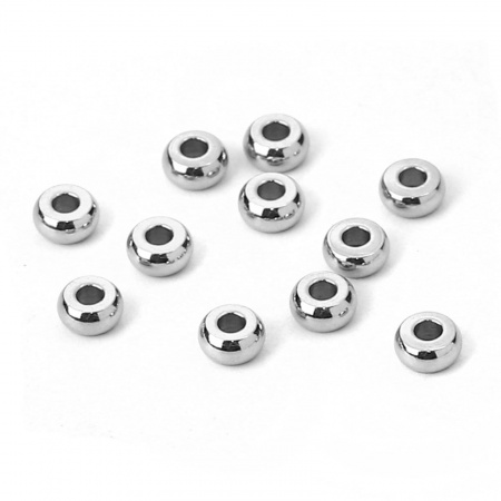 Perles en 304 Acier Inoydable Rond     