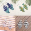 Picture of Brass Filigree Stamping Earrings Butterfly Enamel