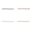 Image de Chaîne Maille Cheval d'Extension pour Collier Bracelet en Alliage de Fer Argenté 5cm, 100 Pcs