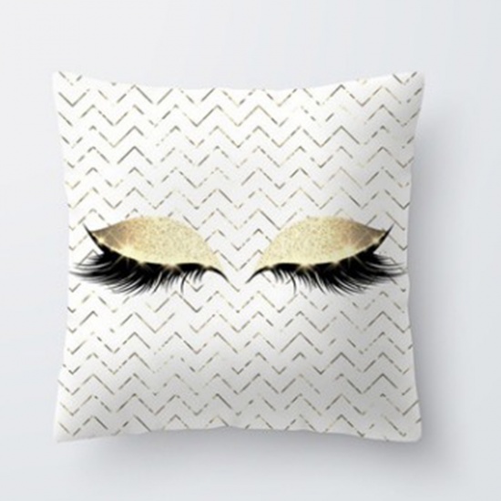 Picture of Polyester Pillow Cases Square Eye