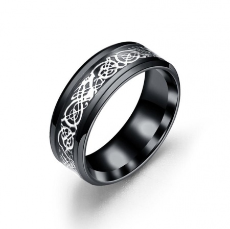 Nicht verstellbare Ringe aus Edelstahl Silver Dragon