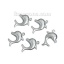 Imagen de Colgantes 304 Acero Inoxidable de Delfín , Tono de Plata 3D 19mmx 14mm, 10 Unidades