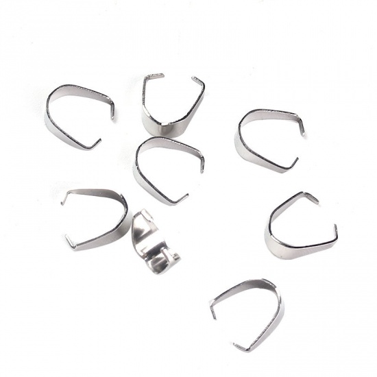 Picture of  Stainless Steel Pendant Pinch Bails Clasps Horseshoe 