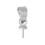 Immagine di Ottone Manico Perline Tondo Tono Argento 11mmx4mm (Finezza dell'ago: 0,7 mm), 100 Pz