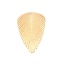 Immagine di Ottone Ciondoli Oro Placcato Triangolo Struttura Polvere di Stelle 47mm x 33mm, 5 Pz