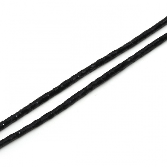 Изображение PU ювелирные изделия Веревка Черный 2мм, 5 М