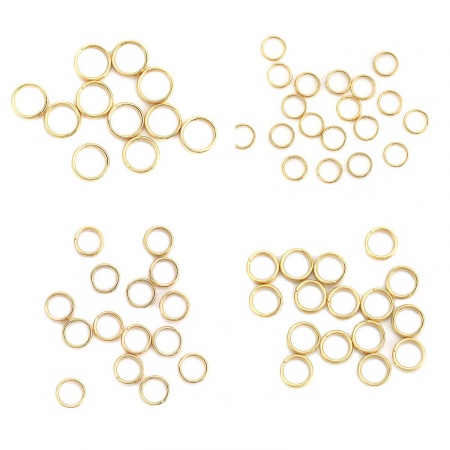 Stainless Steel Double Split Jump Rings Findings Round  