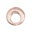 Immagine di Ottone Connettore Tondo Oro Rosa Striscia Filigrana 19mm Dia., 5 Pz