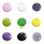 Immagine di Ottone Sequins Smaltati Charms Tondo Non placcato Giallo Smalto 12mm Dia, 10 Pz