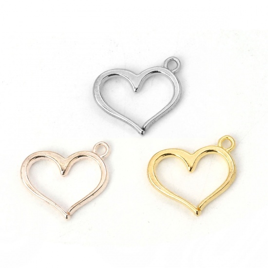 Picture of Charm Pendants Heart Hollow