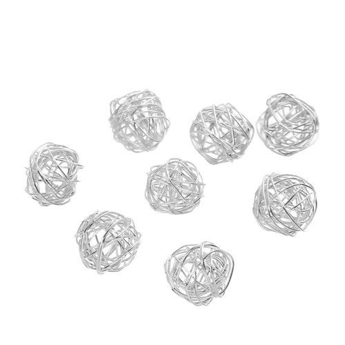 Picture of Iron Based Alloy Charms Love Knot Gold Plated Hollow 11mm( 3/8") x 10mm( 3/8"), 10 PCs