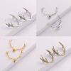 Image de Breloque en Laiton Bois de Cerf Bronze Antique