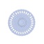 Picture of Brass Connectors Round Blue Violet Filigree 20mm Dia., 10 PCs
