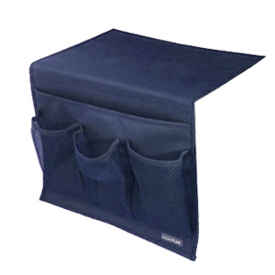 Bild von Oxford Stoff Aufbewahrungsbox & Beutel Marineblau 33cm x 24cm, 1 Stück