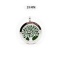 Immagine di 316L Acciaio inossidabile Essenziale aromaterapia Pendenti Locket del diffusore dell'olio Tondo Tono Argento Albero di Vita Modifiche in bianco di timbratura 25mm Dia., 1 Pz