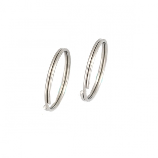 Picture of Stainless Steel Double Split Jump Rings Findings Round  