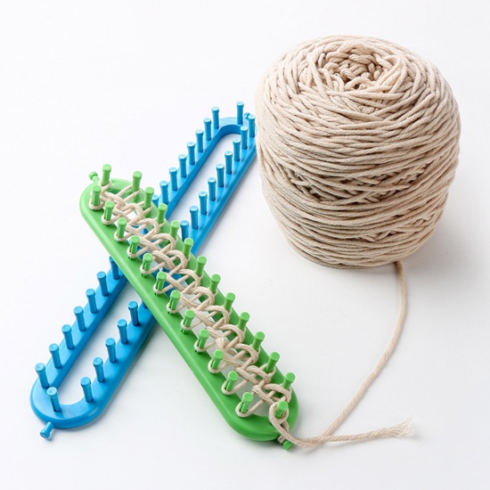 ポリプロピレン 編み機 織物 織り機 手芸キット スカーフを編む セーター 帽子 ショール ステッチマシン DIYハンドメイドクラフト 編み込みツール 長方形 多色 1 セット の画像