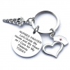 Picture of Stainless Steel Keychain & Keyring Nurse Cap Medical Alert ID Caduceus