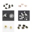 Immagine di Lega di Zinco Orecchino Indietro Tappi di Orecchini Cravatta a Farfalla Argento Placcato Argento 5mm x 4mm, 500 Pz