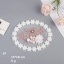 Image de Cabochons en Polyester Multicolore Fleur Imitation Perles 18cm x 15cm, 1 Pièce