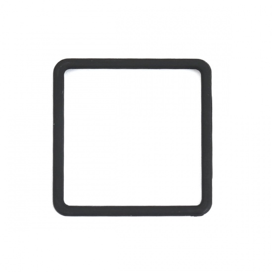 Immagine di Lega di Zinco Connettore Accessori Quadrato Colore di Zenzero 25mm x 25mm, 10 Pz