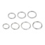 Picture of 2.5mm 304 Stainless Steel Double Split Jump Rings Findings Circle Ring Silver Tone 30mm Dia., 10 PCs