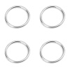 Picture of Stainless Steel Open Jump Rings Findings Circle Ring 