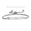 Immagine di 304 Acciaio Inossidabile Etichette di Stampaggio Vuote Slider Regolabile Bolo Bracciale / Presentazione Multicolore 1 Pz