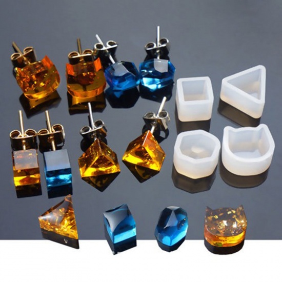 Picture of Silicone Resin Mold For Jewelry Making Triangle 