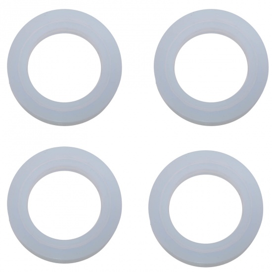 Immagine di Silicone Muffa della Resina per Gioielli Rendendo Bracciale Bianco 8.5cm Dia, 1 Pz